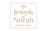 make an icon for a jewellery store the look should be professional the store name is jewels of Nurah. colours shoild be soft ivory or beige