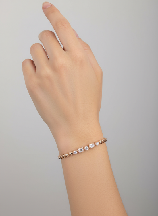 Rose Gold Beaded Bracelet