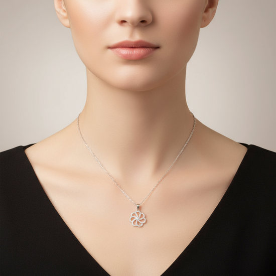Infinity Blossom Pendant Necklace