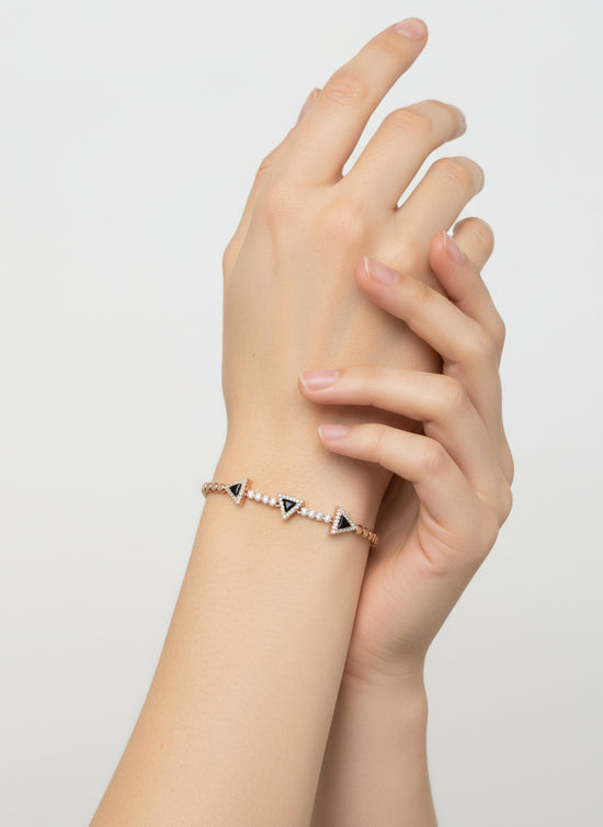 Midnight Triangle Statement Bracelet
